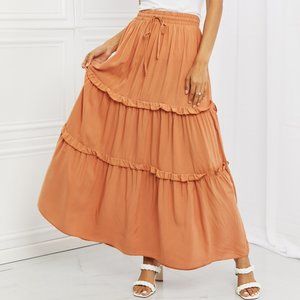Zenana Ruffled Maxi Skirt